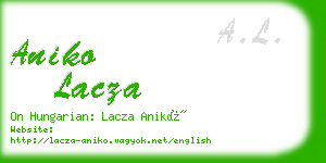 aniko lacza business card